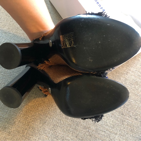 Proenza Schouler Woven Fringe Sandals Mules 38.5 - Picture 5 of 6